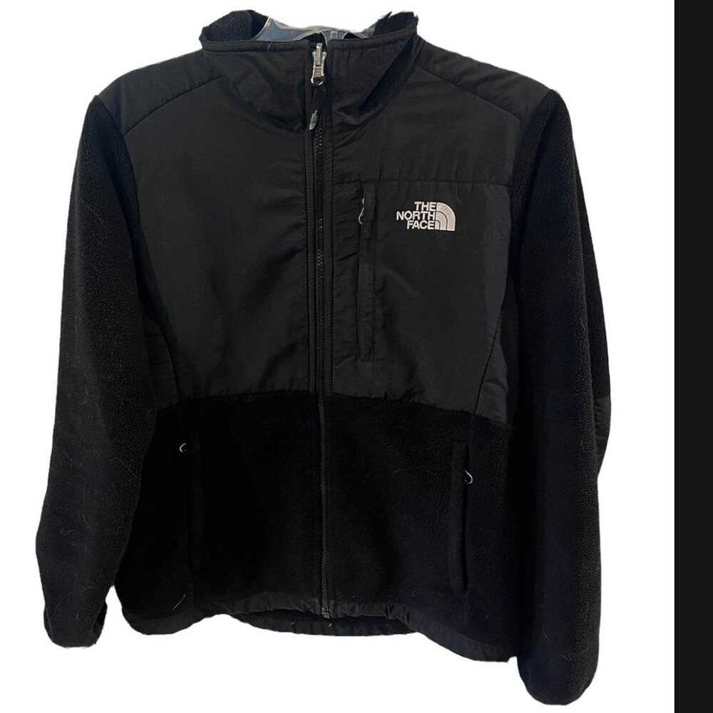 The North Face Denali Jacket Womens SZ S Fleece Black Full Zip Polartec